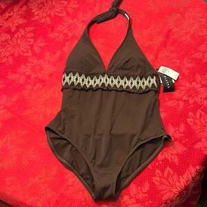 Brown La Blanca Halter swimsuit